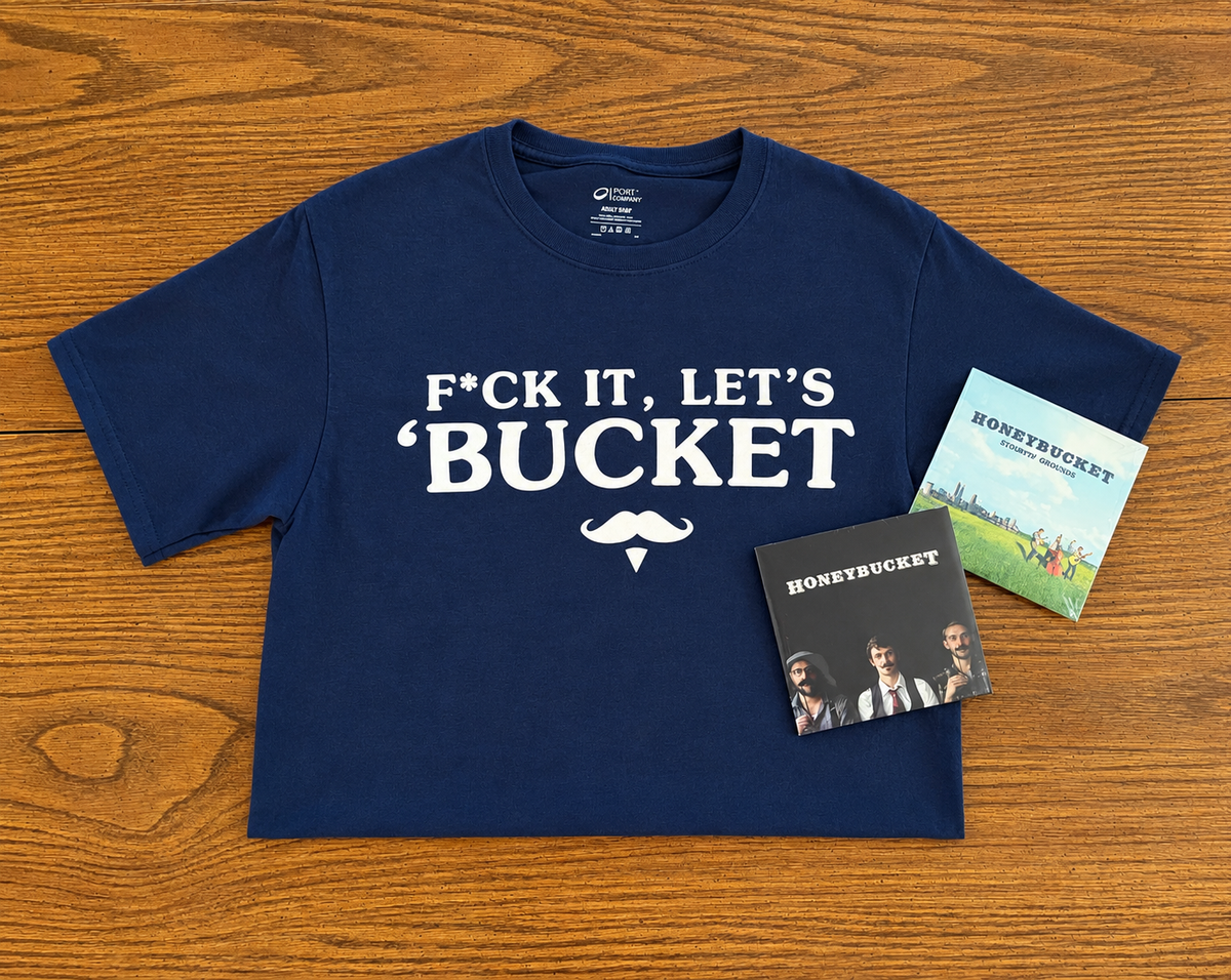Honeybucket "Let's Bucket" T-Shirt & Double EP Bundle (Limited Edition)